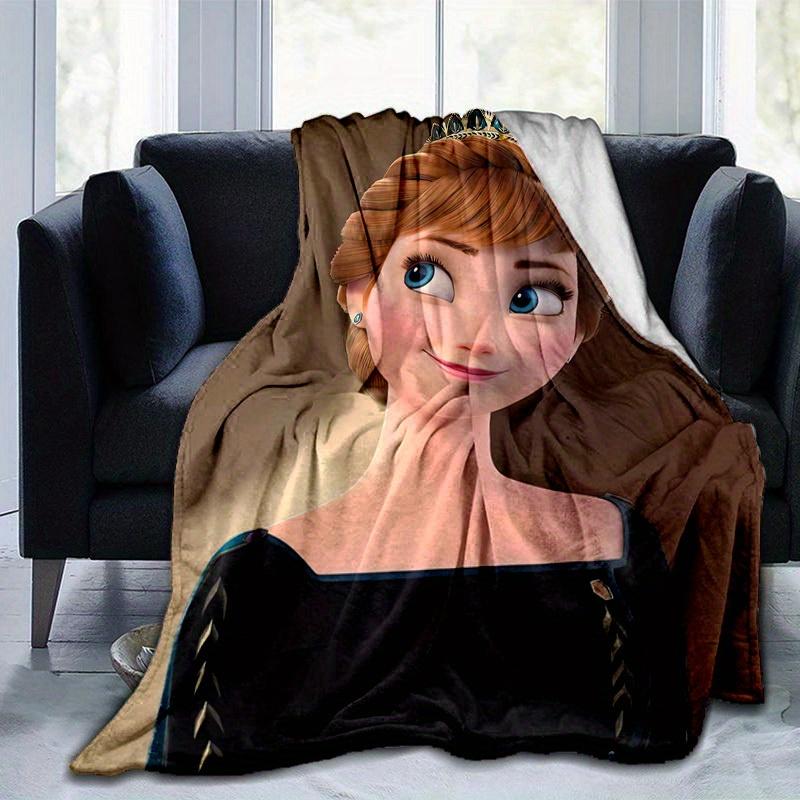 1pc Elsa Frozen Princess Throw Blanket Cozy Blanket for Home Decor, Couch Cover, Outdoor Use, Travel