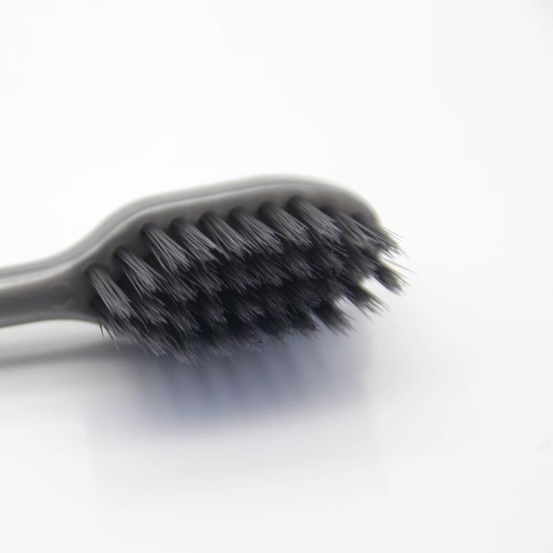 HAONIU Adult Charcoal Soft Bristle Toothbrush - 10-Pack