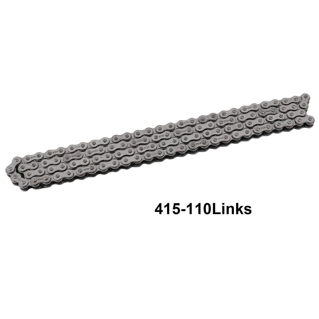 142.4cm 415 110 Links Drive Chain for 49cc To 80cc Scooter Motorised Motorized Bicycle Bike Motorcycle ATV Drive Chain