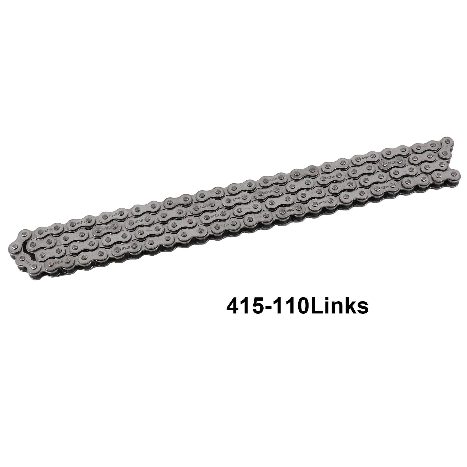 142.4cm 415 110 links Drive Chain for 49cc to 80cc Scooter Motorised Motorized Bicycle Bike Motorcycle ATV Drive Chain