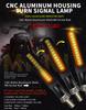 4PC Mini Motorcycle Turn Signals Light Universal Dynamic Flowing Moto Indicator