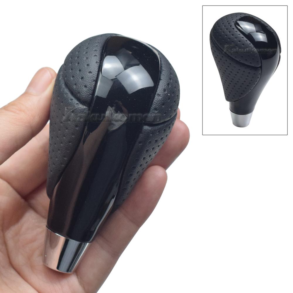 Car Carbon Fiber Gear Shift Knob Leather Shifter Head Fit for Lexus ES300 GS300 IS250 LS400