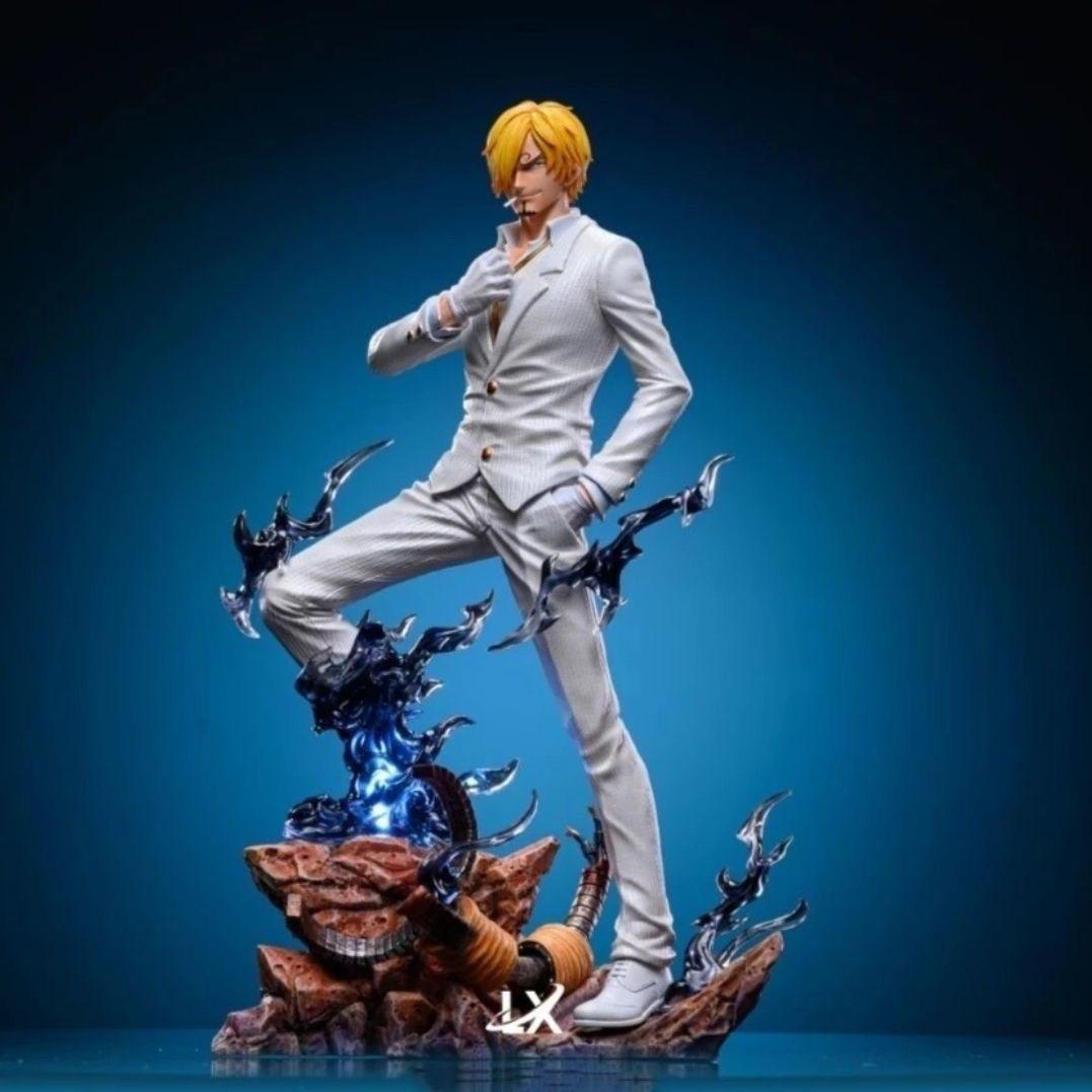 

One Piece [Luminous Edition] Sanji with Double Wings and Two Heads, Replaceable, GK Statue, Anime Trend Lighting Design, Anime белый