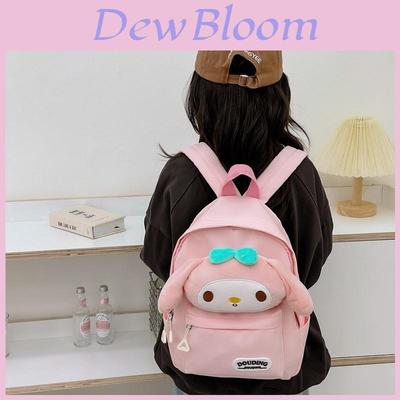 Kuromi Hello Kitty Melody Cinnamoroll Plush Toy Kids Backpack With Breathable Nylon For Kindergarten Children