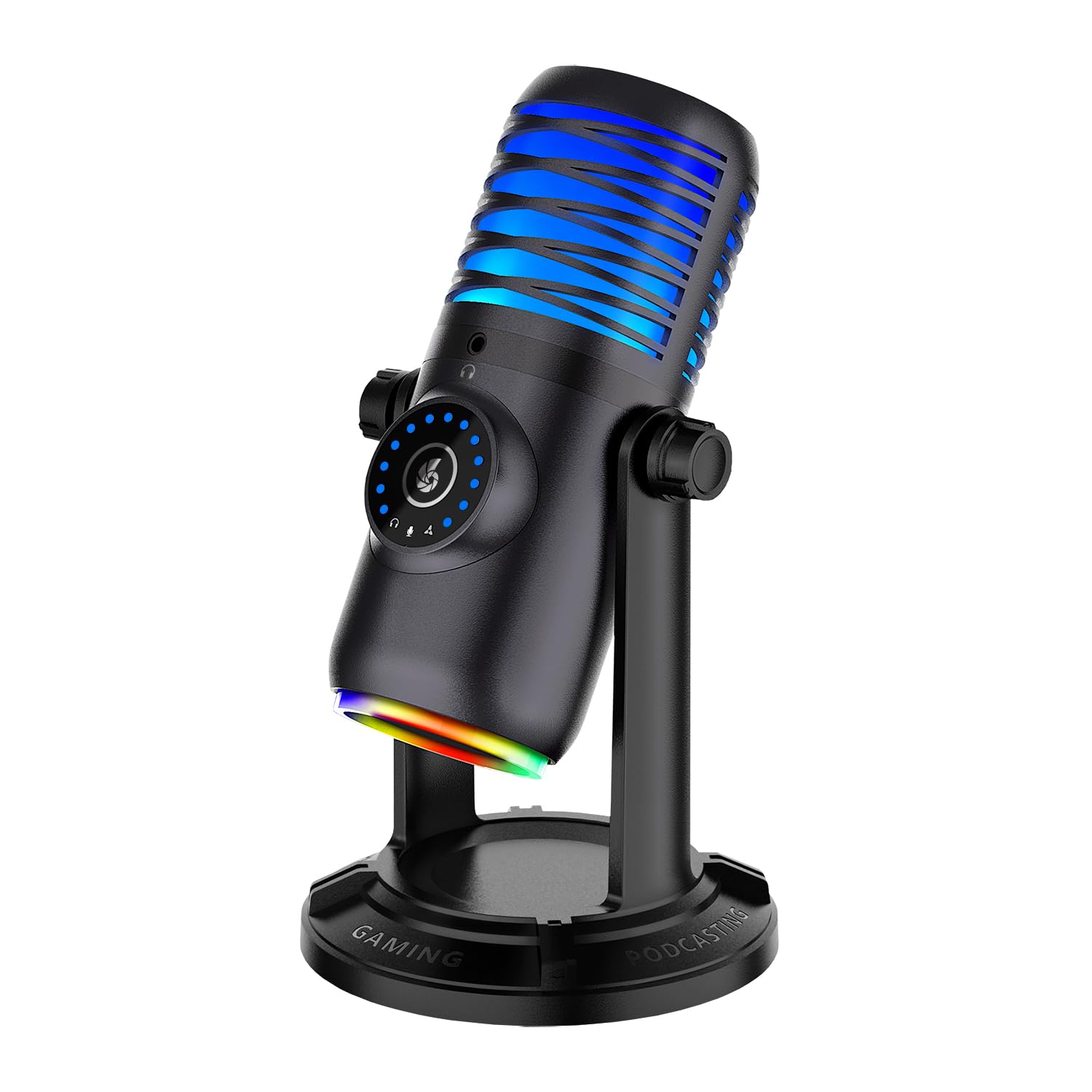 

Century Gaming Condenser Quad USB 4 Directional and Stereo RACEN Microphone, Connection, Patterns Cardioid, Omnidirectional, Bidirectional, чорний