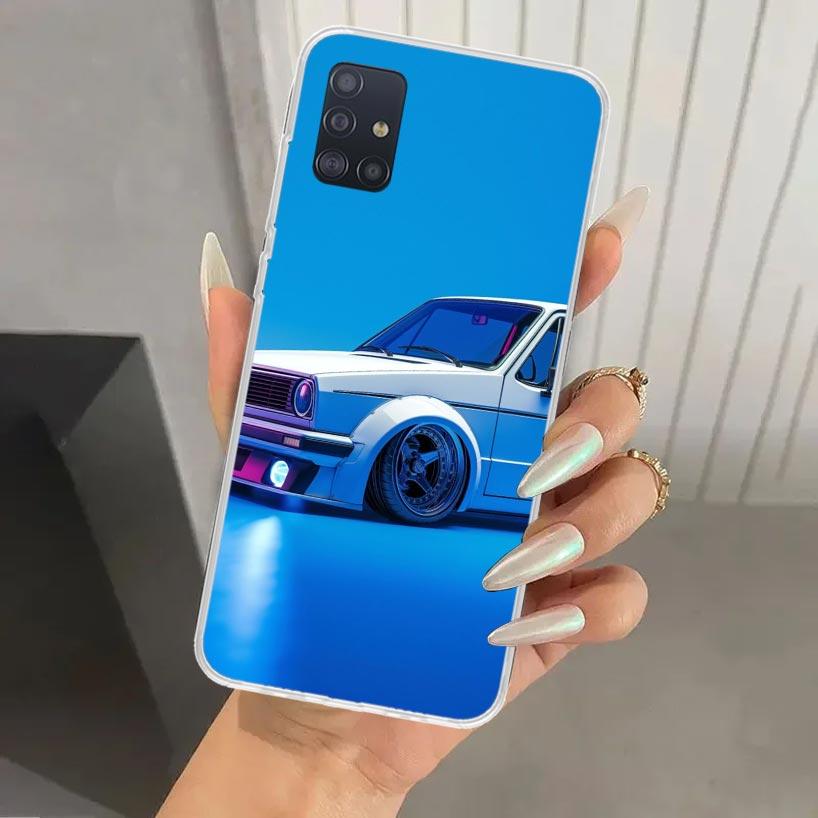 MK1 Golf Vintage Car Phone Case for Samsung Galaxy A52 A32 A22 A12 A02S A50S A30S A10S Note 20 Ultra 10 Plus S10 A31 A20 A71 A72