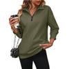 2026 Autumn and Winter New Women's Zipper Long Sleeve Sweatshirt Fashion Pullover Fleece Sweatshirt