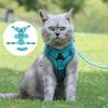 Yousheng Cat Harness And Leash Reflective Strips Jacket Breathable Adjustable Vest Harness Escape Proof Easy Control Leash for Cats