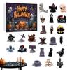24 Day Halloween Advent Gift Box Resin Creepy Sculptures Desktop Ornament 24-Day Countdown Calendar Resin Figurines