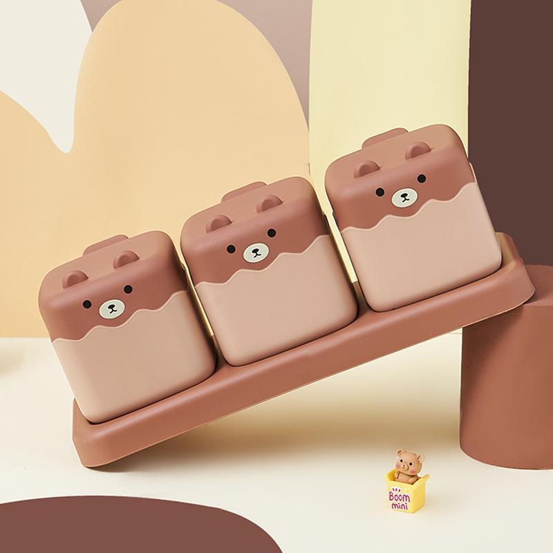 

1 шт. Коробка для приправ Кухонный бытовой набор приправ Комбинация Баночка для приправ Бутылочка для приправ Банка для приправ Банка для соли коричневый