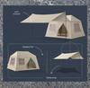 Automatic Two-in-One Inflatable Camping Tent with Awning