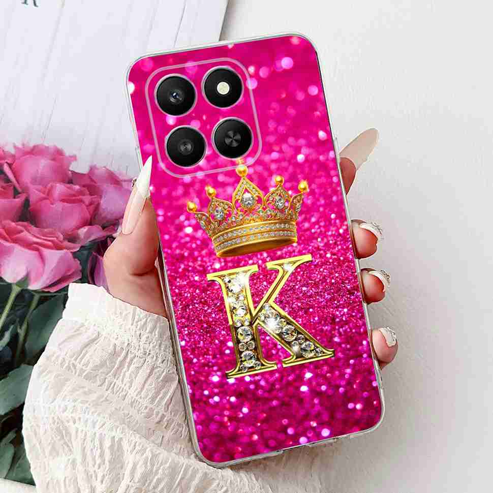 6.77" For Honor 400 Smart 5G LGN-NX1 Case Fashion Crown Flower Soft Silicone TPU Cover For Huawei Honor 400Smart 5G Phone Cases