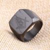 Multicolor Freemason Logo Stainless Steel Ring - 18MM Etched Design