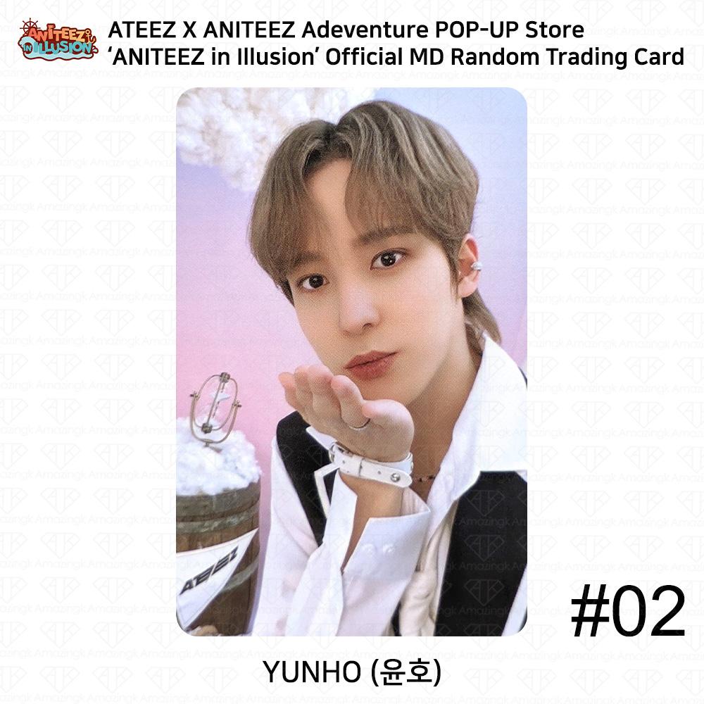ATEEZ X ANITEEZ POP UP Store 'Aniteez in Illusion' Carte photo officielle MD Trading