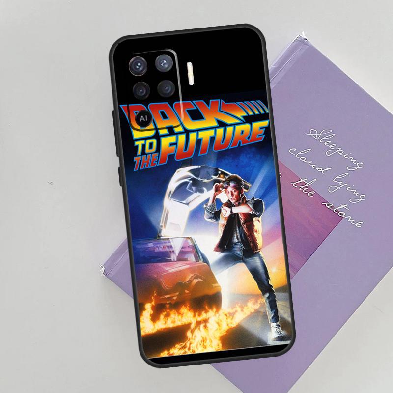 Back To the Future Movie Cover For Oppo A78 A98 A74 A54 A94 A15 A16 A17 A52 A72 A76 A96 A53 A57S A58 A5 A9 Phone Case