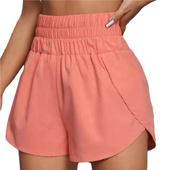 Dámské Letní šortky Sportovní šortky Vysoký elastický pas Volný Měkký Rychleschnoucí Prodyšný dělený lem Dámská Jogging Gum Mini šortky