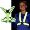 Abbigliamento da Corsa ad Alta Visibilità Gilet Luminoso a LED per Corsa Notturna Gilet Riflettente Runner