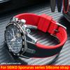 21mm Curved Rubber Strap For Seiko SPORTURA Series SNAE93J1 SPC089 Wristband Sports Waterproof Silicone Watch Band Accessories