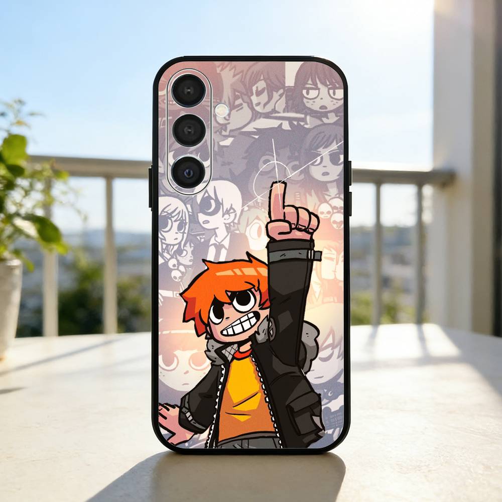S-Scott Pilgrim Anime  Phone Case For Samsung  A73,A21s,A22,A31,A32,A52,A53,A71,A80,Soft Black Shell Samsung a21