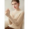 Kangsai Ni Women's Pure Cashmere Sweater - Half-High Neck, Solid Color, Slim Fit, Autumn/Winter Knit Base Layer.