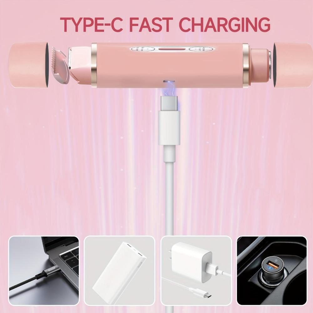 Dual-Head Women's Electric Epilator and Shaver
