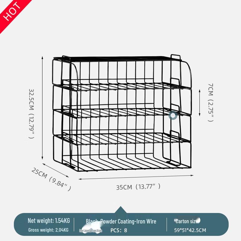 Miling Многофункциональный настольный металлический держатель для файлов