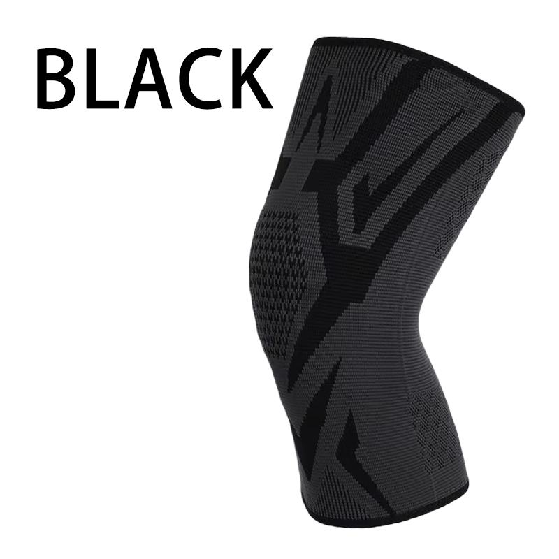 1 Pc Compression Knee Support Sleeve Elastic Breathable Knee Pads Brace Springs Gym Sports Protector Basketball Volleyball Run