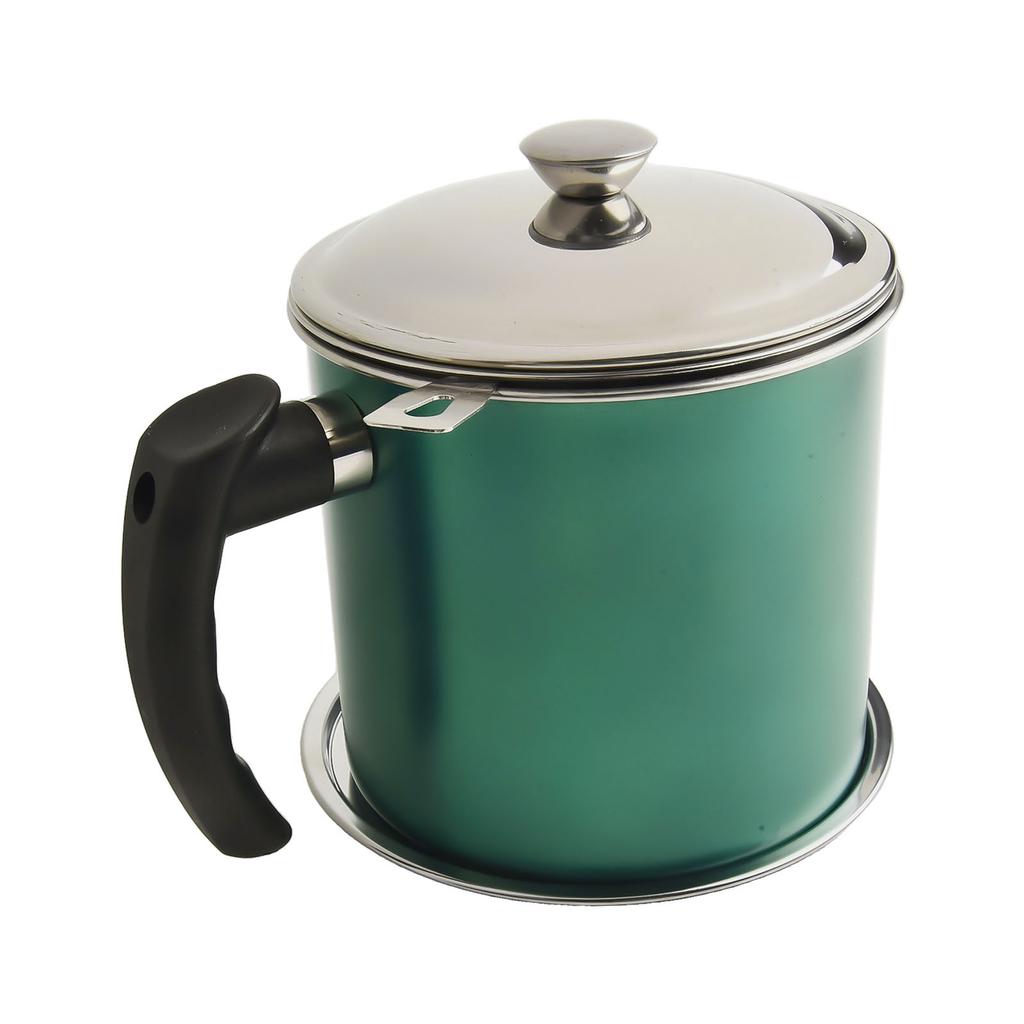 Cooking 5.62*4.92*6.49 Inches Stainless Steel Oil Pot Oil Container With Filter Humanized Handle Dishwasher Safe