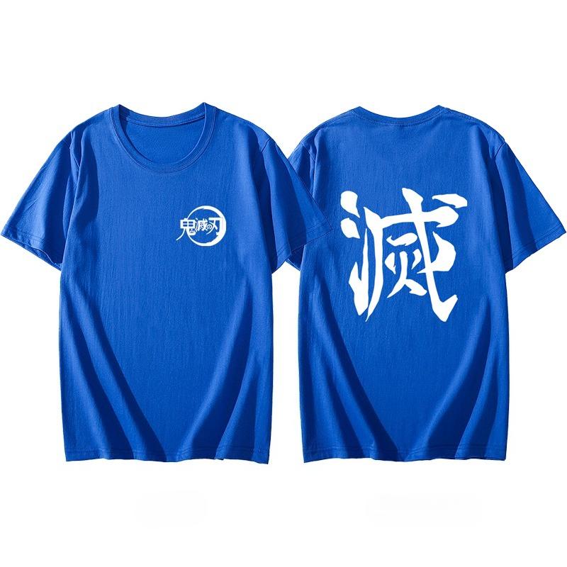 Demon Slayer Anime Short Sleeved Tshirt for Mens Spring and Summer New Product Casual Tshirt for Both Men and Women
