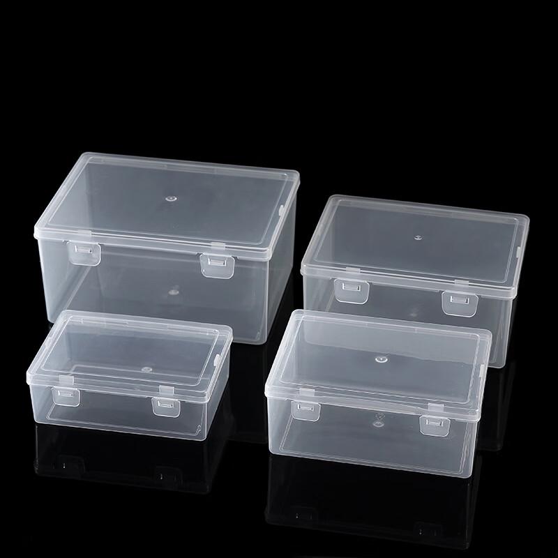 Rectangular Transparent PP Storage Box with Double Buckle
