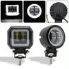 1/2pcs Motorcycle LED Angel Eye Work Light Bar Spot Lamp Offroad Car Boat Truck SUV Pickup 12V 24V Driving Fog Lamp Headlight