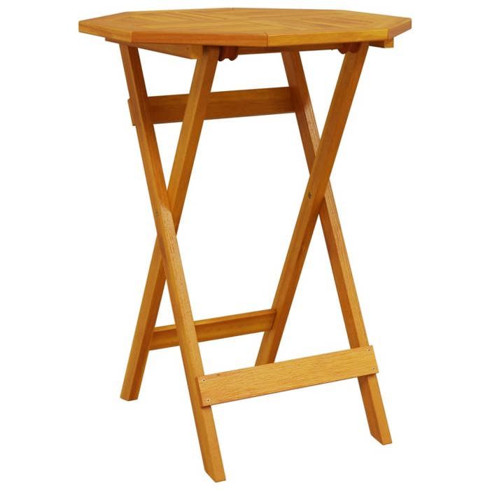 VidaXL Ensemble de bistro pliable 3 pcs bois d'acacia solide, ensemble de bistrot de jardin, ensemble de balcon, ensemble de 3295252