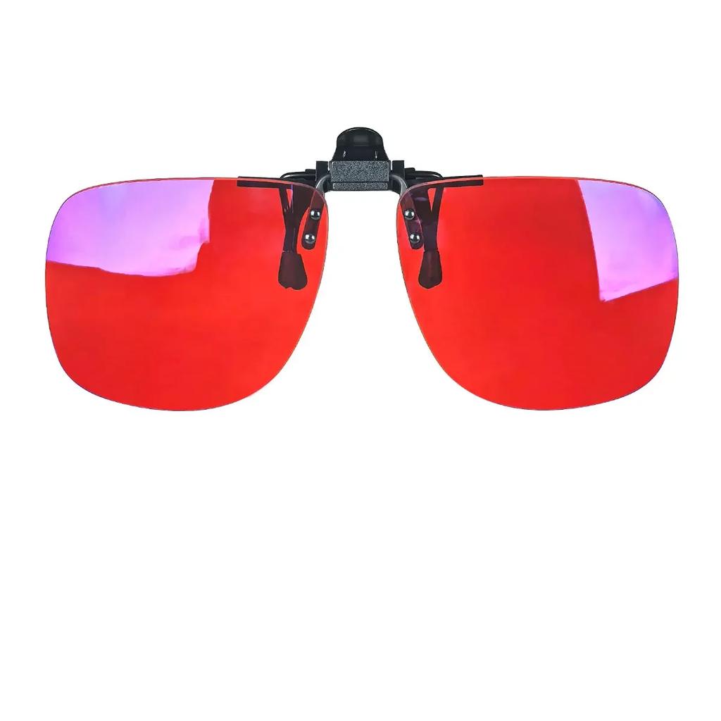 Red Lens Clip On Better Sleep Clipon  Black Polarized Sunglasses Clip On Big Size Square Shape Orange Lens Yellow Driving Lenses