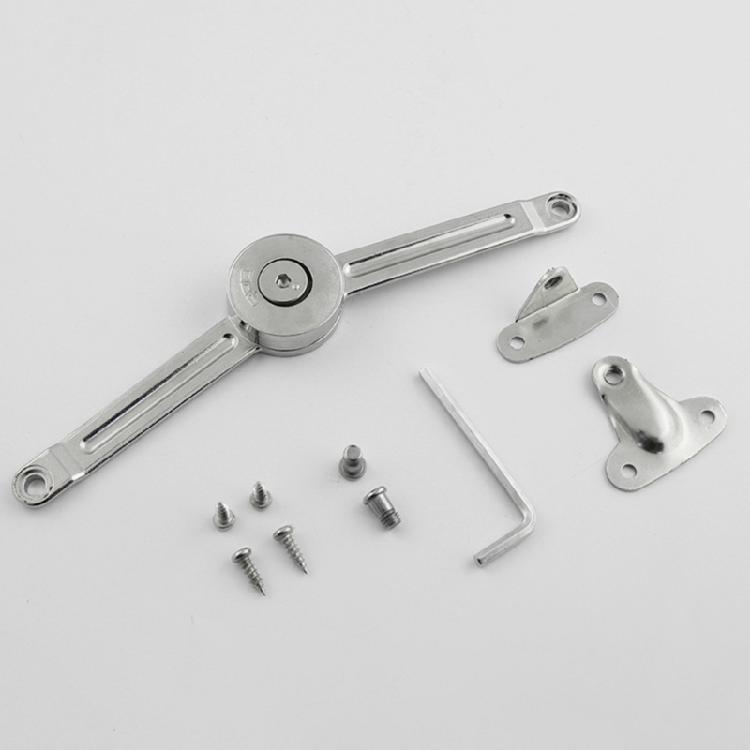 Sturdy Zinc Alloy Soft Close Hinges Accessory for Toy Box Chest Adjustable Lid Stay Tension Safe Smooth Closures 2PCS