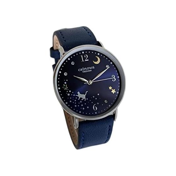 

Women s Watch Genuine Leather [Cat s Night Sky Walk] Cute Cat Goods Popular Gift