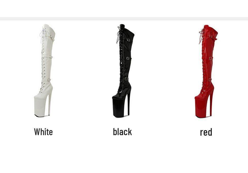 European Fashion Ultra Sexy 26CM High Heel Over-the-Knee Knight & Pole Dancing Boots