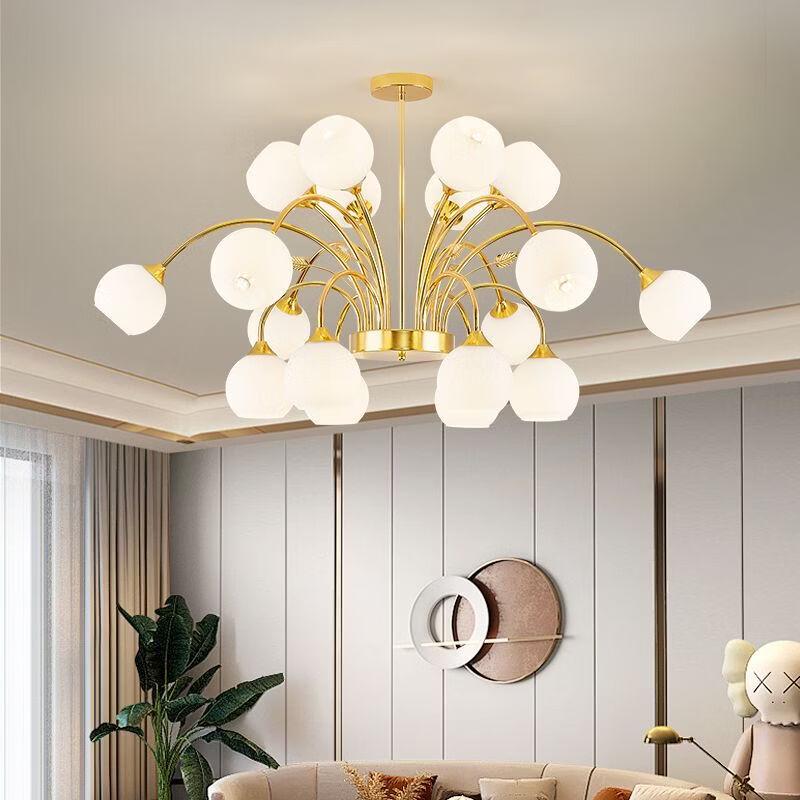 NuFeng Modern Chandelier with 18 Glass Shades