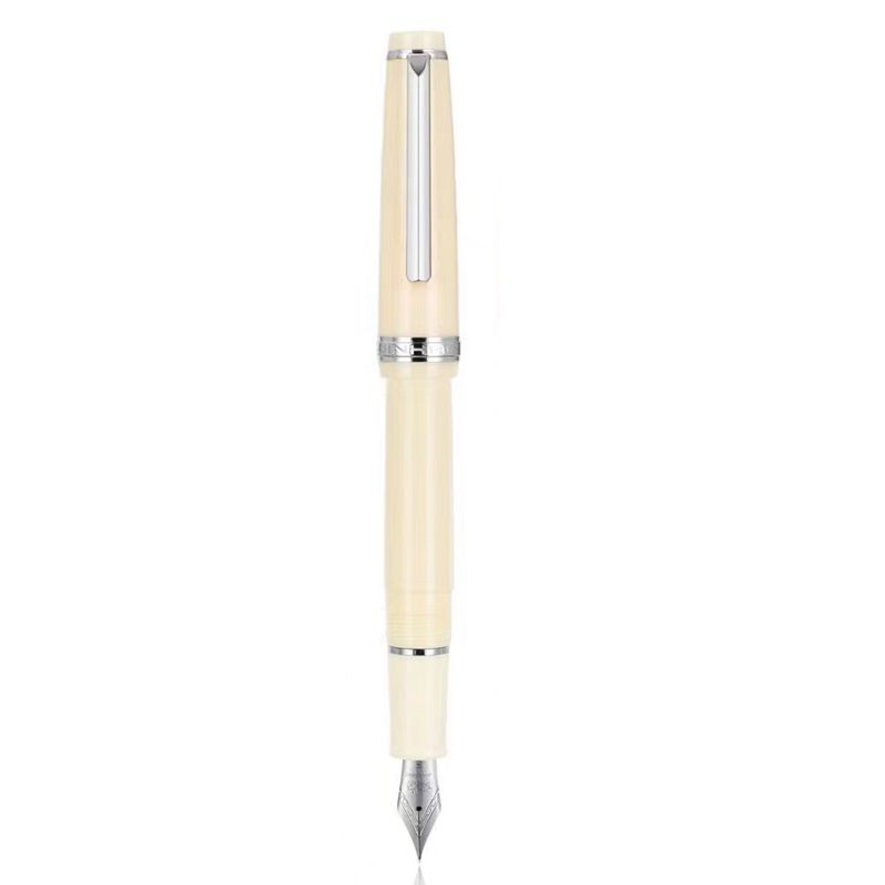 New Jinhao 82 Series Fountain Pen Acrylic F 0.5mm Nib School Office Supplies Business Writing Ink Pens Sliver Clip Blue Yellow