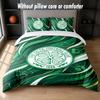 Set Biancheria da Letto Design Celtic FC 1 Copripiumino + 2 Federe Morbido Traspirante Biancheria da Letto per la Casa