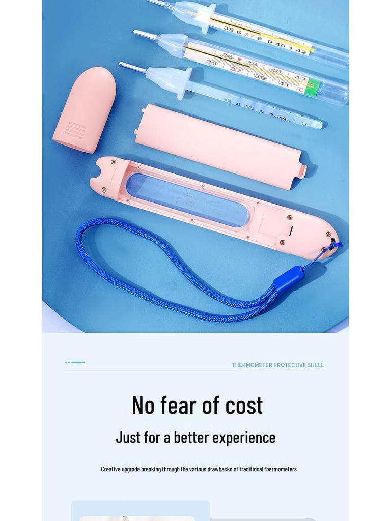 Smart Glass Thermometer Protective Sleeve with Light-Up Feature – Drop-Proof (Thermometer Not Included)