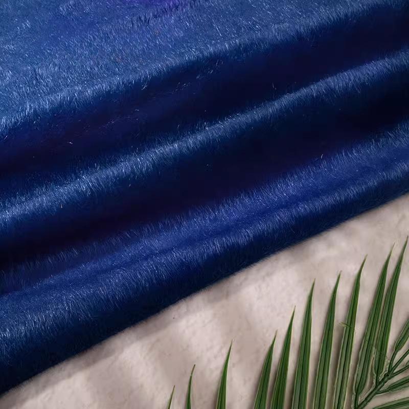 Plain Color Super Thick Faux Mink Fur Fabric Horsehair Flocking Plush Fabric DIY Sewing Sofa Clothing Luggage Shoes Toys Fabric
