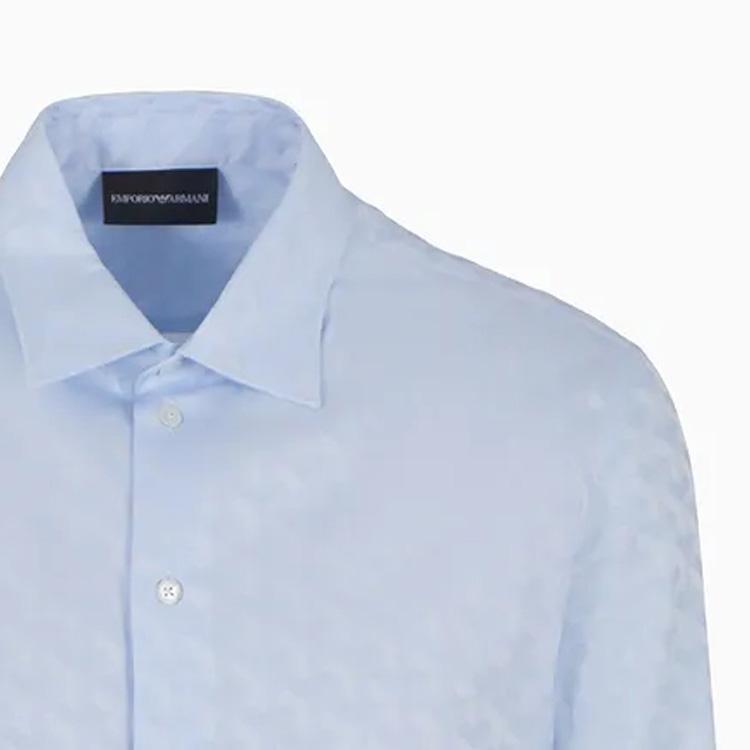 Emporio Armani SS24 Shirt Men's Blue E31SM0-F1334-1704