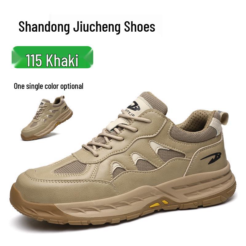 Men's Lightweight Steel Toe Safety Shoes - Breathable & Protective for Summer