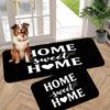 Classic Home Sweet Home Floor Mat, Flannel Door Mat, Non-slip and Dirt-resistant Carpet By The Bedroom Bedside
