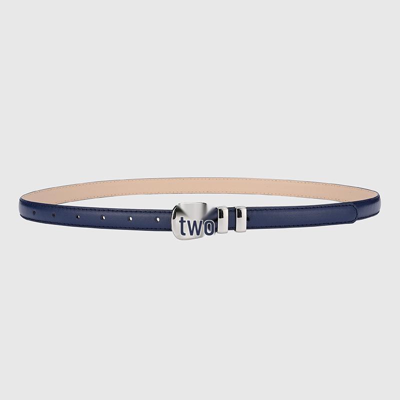 Women's Silver Buckle Thin Leather Waist Belt: Versatile, Stylish, & Casual