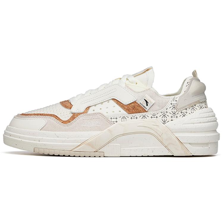 New Anta ADO PRO Low Top Skateboard Shoes Men's White Brown 112228071-6