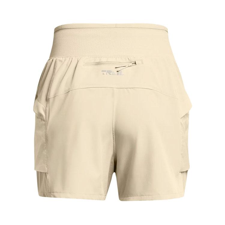 Under Armour Solid Color Comfortable Sports Shorts Women Shorts Khaki Gray 1383360-289