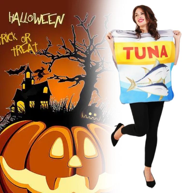 Seaside Tinned Tuna Cosplay Costume Halloween Party Stage Clothing Performance