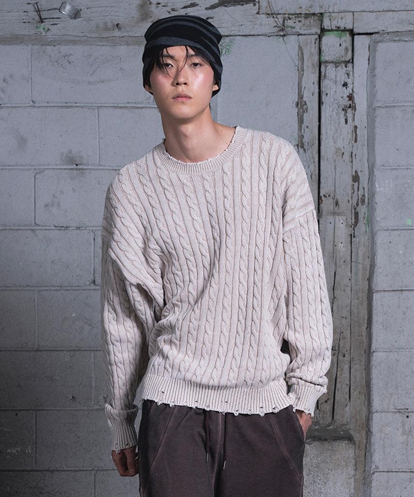 Aejyuttingkeumamaindeu Washed Memory Knit_Beige(M)