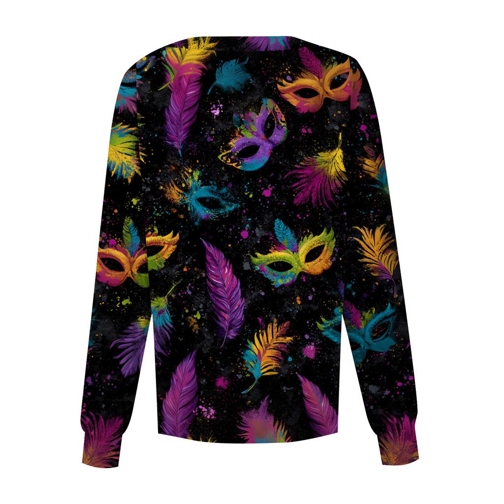 Women's Casual Long Sleeve Single Breasted Printed Dry- Top